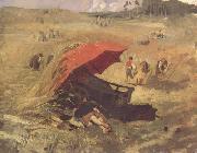 Franz von Lenbach The Red Umbrella (nn02) oil painting artist
